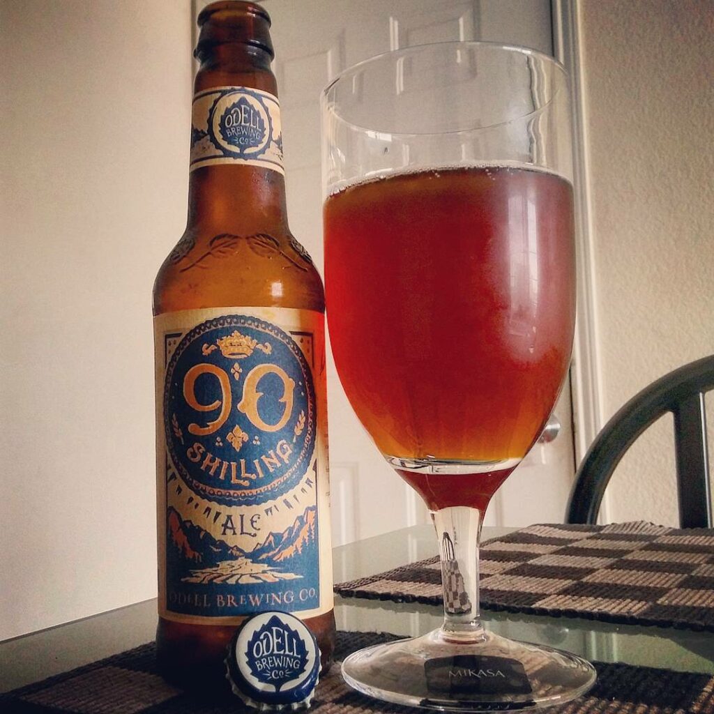 Odell Brewing 90 shilling ale beer review by beer_reviewer