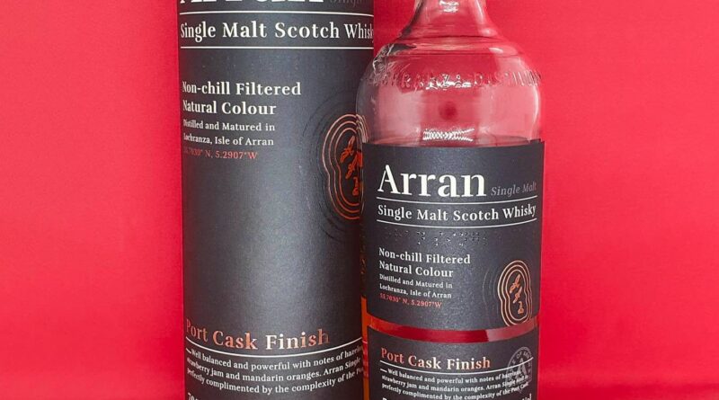 arran whisky port cask finish single malt scotch review by drams by dre