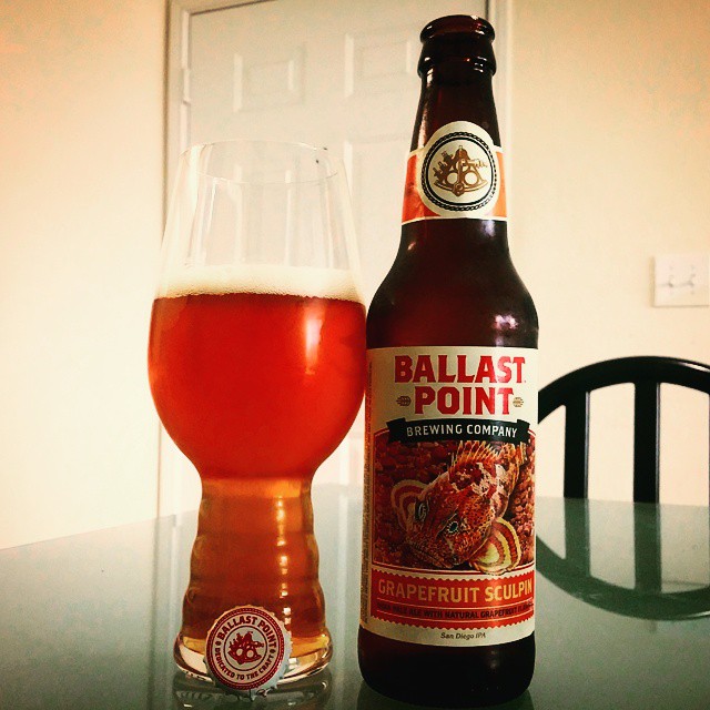 ballast point brewing grapefruit sculpin beer review by beer_reviewer