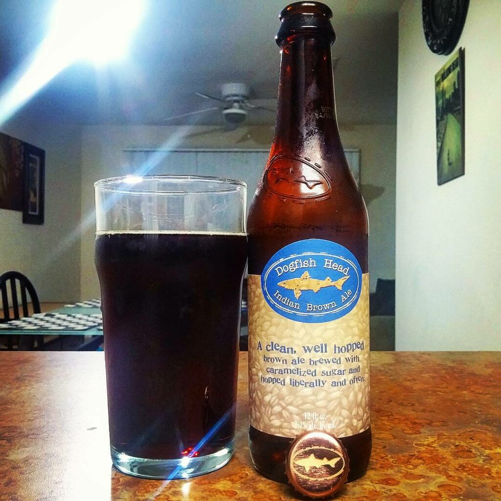 dogfish head brewery Indian brown ale beer review by beer_reviewer