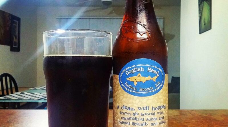 dogfish head brewery Indian brown ale beer review by beer_reviewer