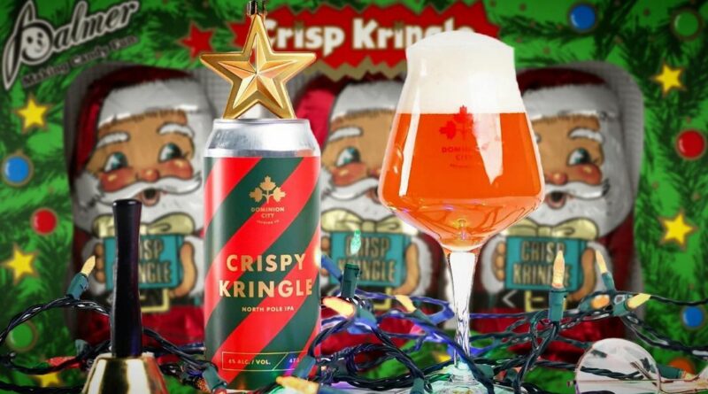 dominion city brewing co. crispy kringle north pole ipa by bo's beer blog