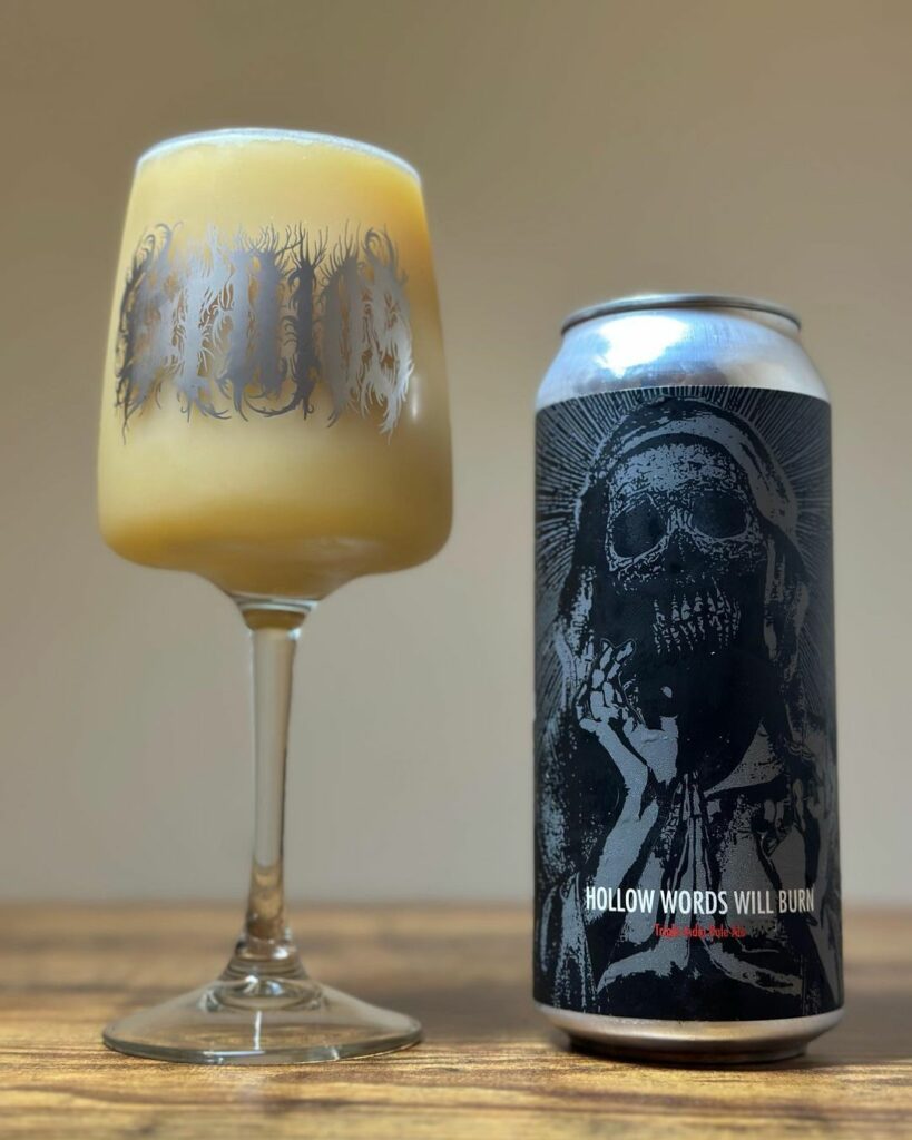Fidens Brewing x Brujos Brewing Hollow Words Will Burn beer review by b33rlyalive