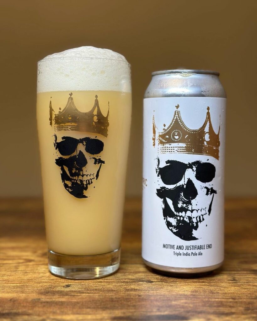 Fidens brewing x electric brewing company Motive and Justifiable End (Batch 2) review by b33rlyalive