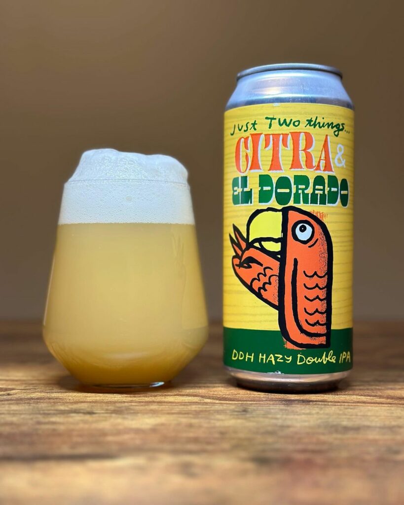 Green Cheek Beer Just Two Things Citra & El Dorado beer review by b33rlyalive